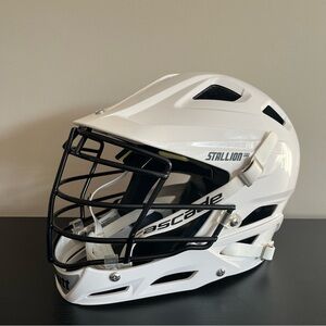 Schutt Stallion 100 Youth XS Lacrosse Helmet White Chin Strap